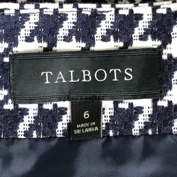 TALBOTS tweed houndstooth pencil skirt - Picture 3 of 10